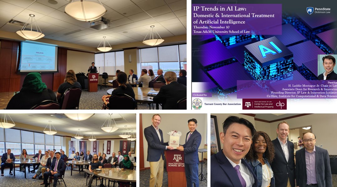 Daryl Lim (@lawlancer) on Twitter photo AI & IP | <a href="/TarrantBar/">Tarrant County Bar Association</a> <a href="/TexasBarCLE/">TexasBarCLE</a> <a href="/TAMUclip/">TAMU CLIP</a>
bit.ly/3UyuGIV
shar.es/afCVJd
<a href="/DickinsonLaw/">DickinsonLaw</a> <a href="/TAMULawSchool/">Texas A&M School of Law</a> AI & IP | <a href="/TarrantBar/">Tarrant County Bar Association</a> <a href="/TexasBarCLE/">TexasBarCLE</a> <a href="/TAMUclip/">TAMU CLIP</a>
bit.ly/3UyuGIV
shar.es/afCVJd
<a href="/DickinsonLaw/">DickinsonLaw</a> <a href="/TAMULawSchool/">Texas A&M School of Law</a>