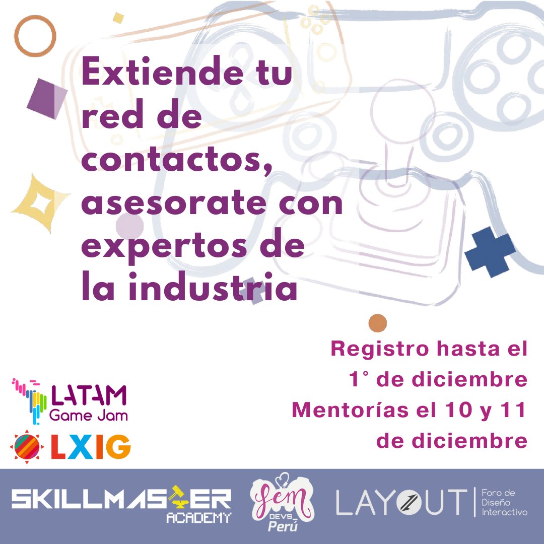 Resuelve tus dudas sobre la industria de videojuegos y mejora tu portafolio! Participa en el Mentorship Café LATAM y registrate en el siguiente enlace para recibir la mentoría: forms.gle/haNArmUBqfzcUs…