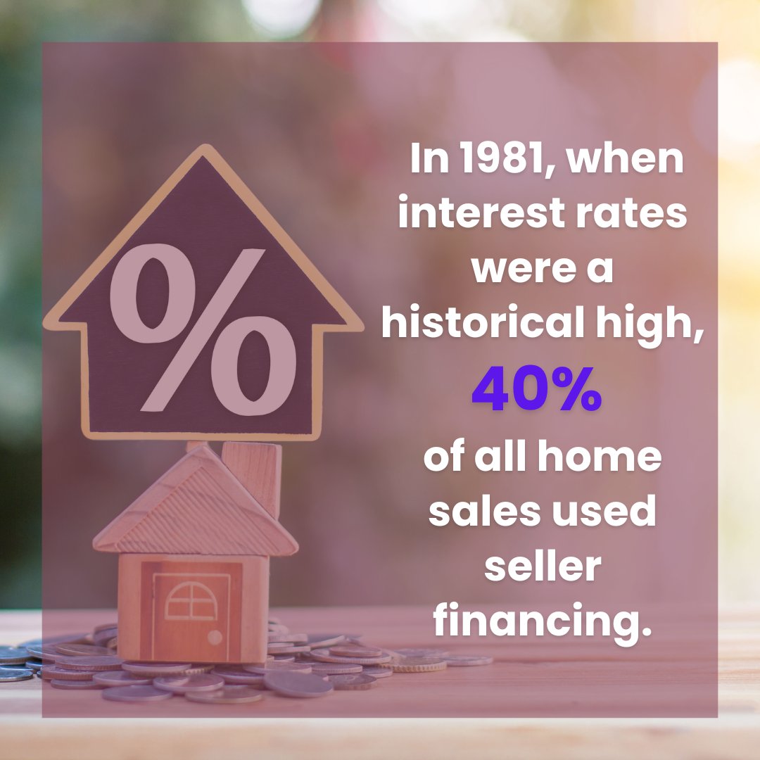 HonestDeed's tweet image. In the early 80's, the average 30-year mortgage reached a historical high of 18.63%. In order to buy or sell a home, consumers turned to alternative home financing options like seller financing. 

#FunFact #RealEstate #sellerfinancing