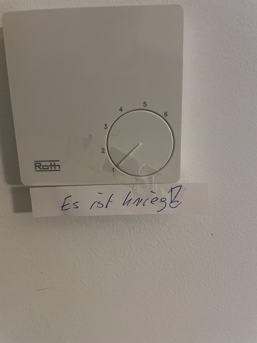 Den Mieter auf den Winter eingestimmt (Potenzieller Grünenwähler)