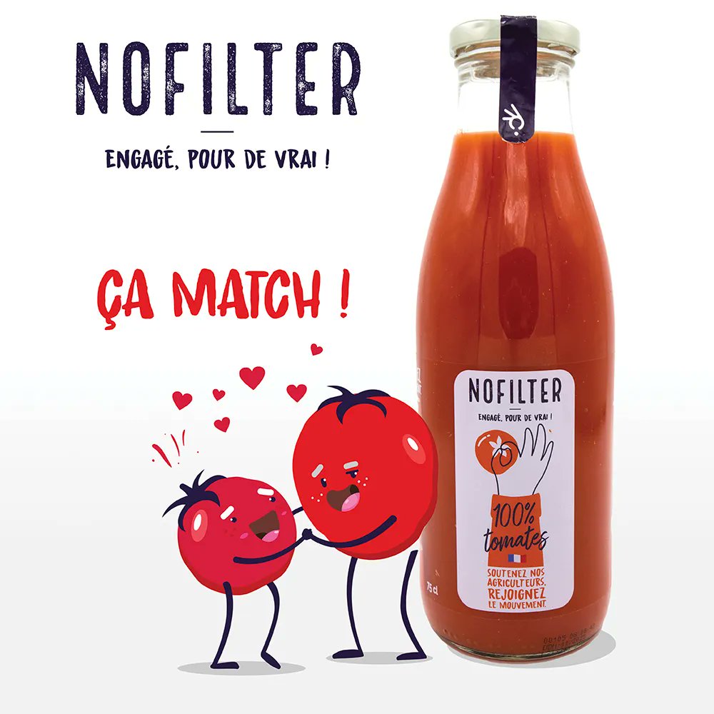 💚  ÇA MATCH ! 🧡L'amour entre ces 2 tomates donne naissance à notre délicieux jus 100% tomates 😍 Idéal pour l'apéritif, et disponible dans tous les <a href="/franprix/">Franprix</a>, Carrefour City et Market d'Ile de France &amp; chez <a href="/Foodcheri/">FoodChéri</a>, <a href="/justeatemps/">Juste à temps</a>, <a href="/gorillasapp_fr/">Gorillas</a>