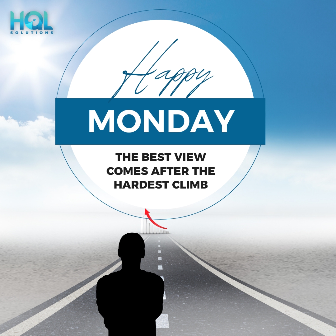 hql_solutions's tweet photo. Happy Monday
The best view comes after the hardest climb
#hqlsolutions #mondaymotivation #motivation #positivethinking #mondayinspiration #inspiration https://t.co/vqPUBxSzHC