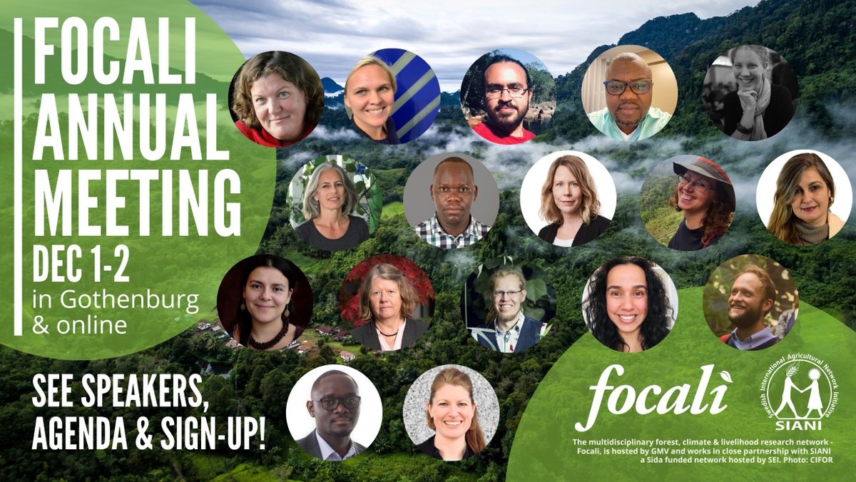 Focali (@focali_se) on Twitter photo 📢Focali annual meeting #Focali2022
🍃Welcome #Focalimember s partners & friends!
📆1-2 December
🌍<a href="/goteborgsuni/">Göteborgs universitet / University of Gothenburg</a> <a href="/GMVcentrum/">Göteborgs centrum för hållbar utveckling</a> & online
Agenda & sign-up 👉bit.ly/3g0ZLGb
See all speakers👉 bit.ly/3UzxgOx
🤝Share & be there!
🌎⚖️🕊️🧑🌾🌳🦋🌏 📢Focali annual meeting #Focali2022
🍃Welcome #Focalimember s partners & friends!
📆1-2 December
🌍<a href="/goteborgsuni/">Göteborgs universitet / University of Gothenburg</a> <a href="/GMVcentrum/">Göteborgs centrum för hållbar utveckling</a> & online
Agenda & sign-up 👉bit.ly/3g0ZLGb
See all speakers👉 bit.ly/3UzxgOx
🤝Share & be there!
🌎⚖️🕊️🧑🌾🌳🦋🌏