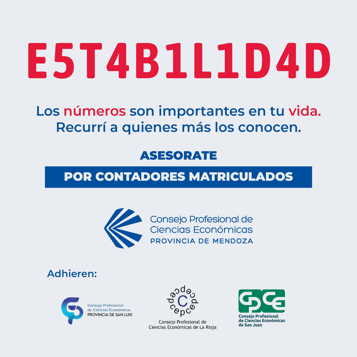👉En base a los números podés planificar y
proyectarte.

Mejor elegí asesorarte por contadores o
economistas matriculados.

#CpceMendoza #Mendoza
