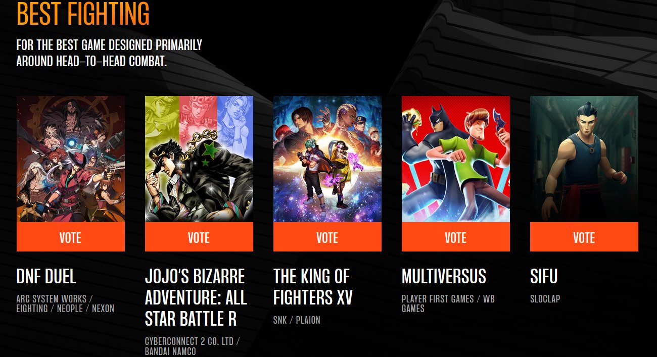 JoJo's Bizarre Adventure: All-Star Battle R Nominated for The Game Awards  2022
