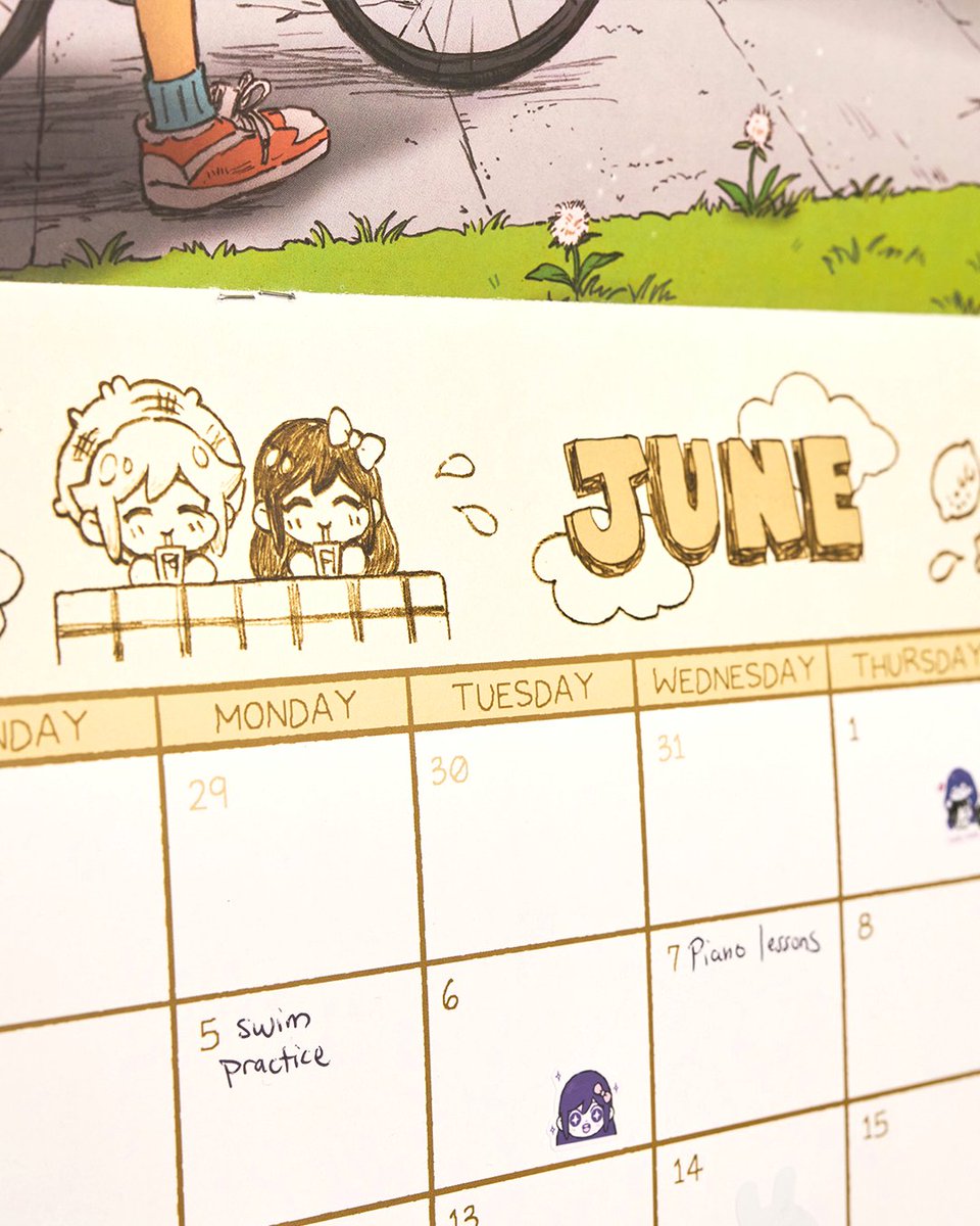 The OMORI 2023 Calendar カレンダー OMOCAT on X: