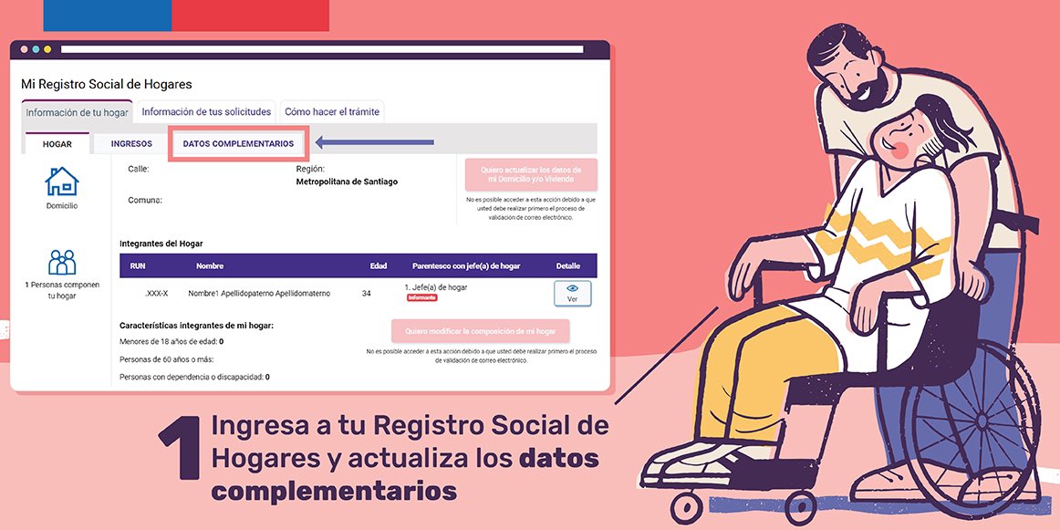 Ingresa a tu registro social de hogares y actualiza datos complementarios