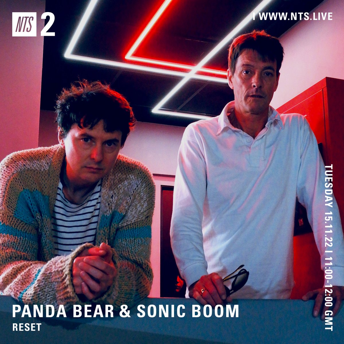 Friends + collaborators <a href="/P4N748E42/">Noah Lennox</a> &amp; Spacemen 3's Sonic Boom come together for the next hour in a special guest broadcast

Listen now via nts.live/2