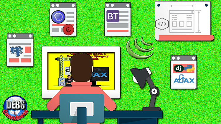 DEBSConsultores's tweet photo. 🚨🎉 Aprende Cómo Hacer #CRUD #Dinámicos de #Tablas HTML Desde #FrontEnd + #Django de #Python 🐍 en el #BackEnd 
https://t.co/w7iiIzYEzX a través de @DEBSConsultores y @udemy_es 

 #Video #Ajax #jQuery #JavaScript #JS #DataTable #BootstraTable #DebsConsultores #ITeachOnUdemy y + https://t.co/tac89YphqO