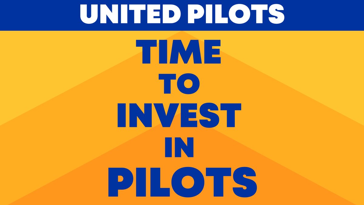 wtb375's tweet photo. It’s time for @United to invest in pilots! Our contract is 10 years old and it’s past time to update our agreement to reflect our pilots' priorities for work-life balance and compensation #1U #WeAreALPA #UnitedPilots #ContractFirstUnitedNext https://t.co/f4R9ASYvet