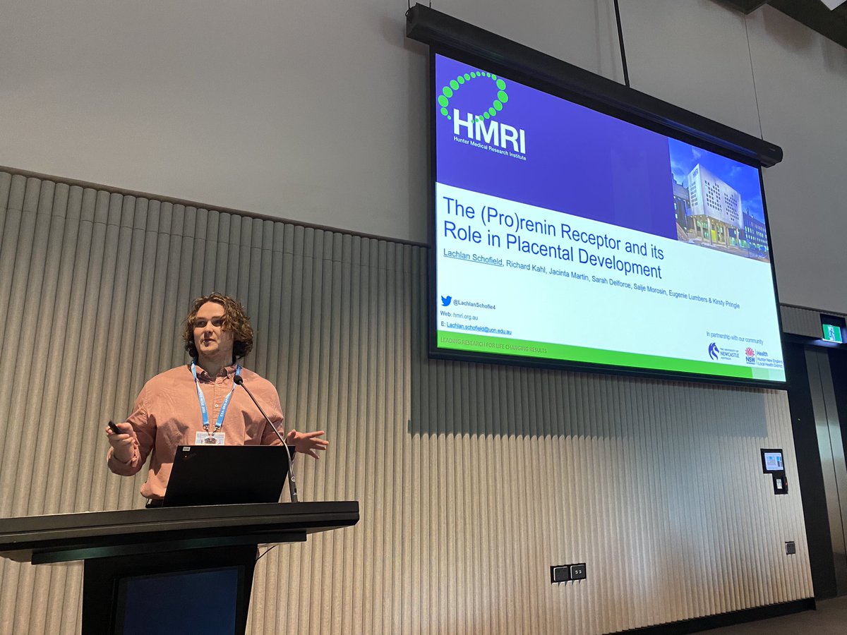 Another incredible presentation in the <a href="/ReproductionSRB/">SRB</a> <a href="/ANZPRA1/">ANZPRA</a> New Investigator Award session by <a href="/LachlanSchofie4/">Lachlan Schofield</a> Sharing his exciting work on the role of Pro-Renin Receptor in placental development and pathology 👏🏼👏🏼