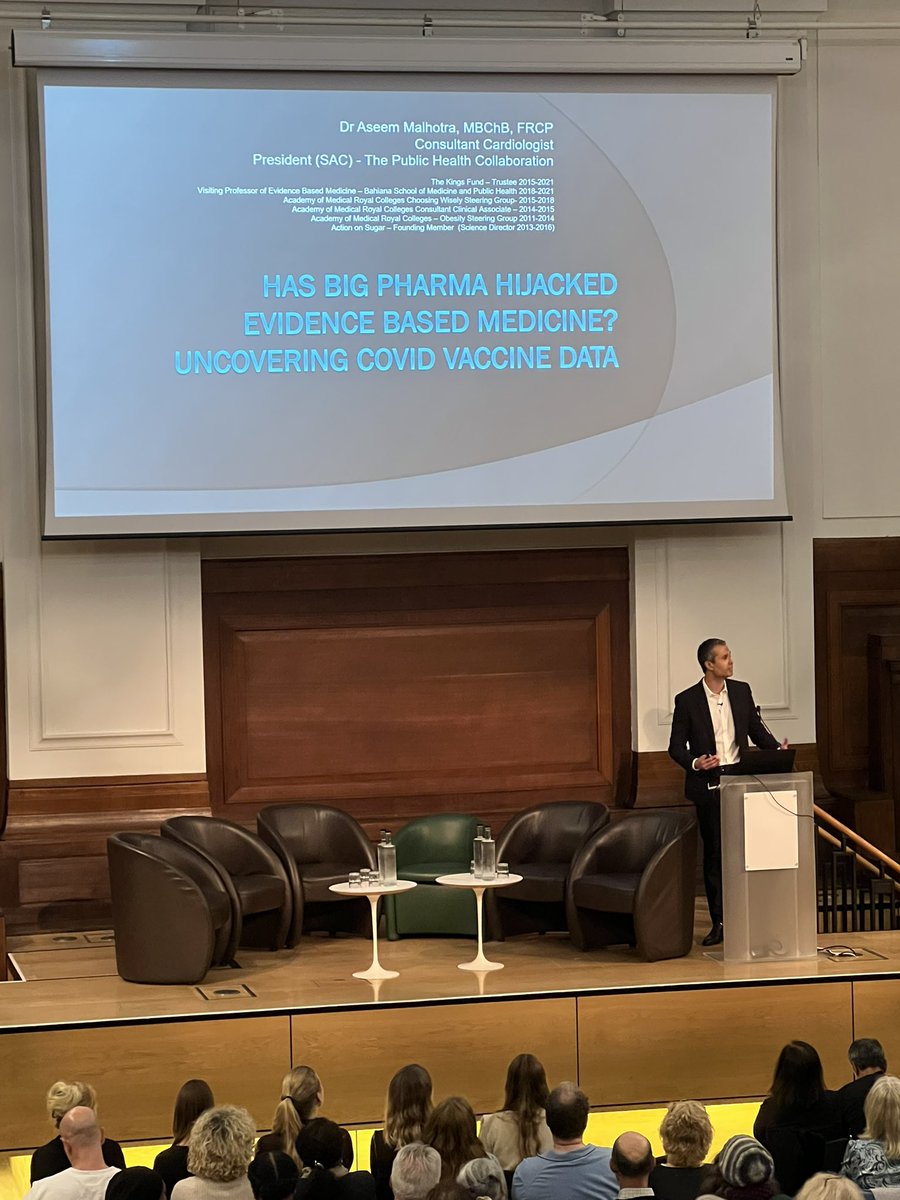 I attended the talk by <a href="/DrAseemMalhotra/">Dr Aseem Malhotra</a> this evening. I can only feel disheartened by the hostility of some in the audience, as if the panellist were responsible for what happened in the past two years. I’m hoping that more of this event will be organised.