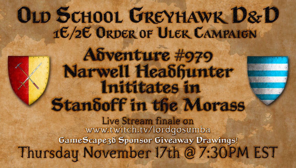 LGosumba's tweet image. Packed week of #DnD content (5) on the Lord Gosumba Channel; highlighted by @TheEdVerse and original #ForgottenRealms maps on the Fantasy Mapping Show Friday. The "Ever-mysterious" DM Tim's Rovers of the Barrens, Underdogs series, Saturday morning! twitch.tv/lordgosumba #twitch