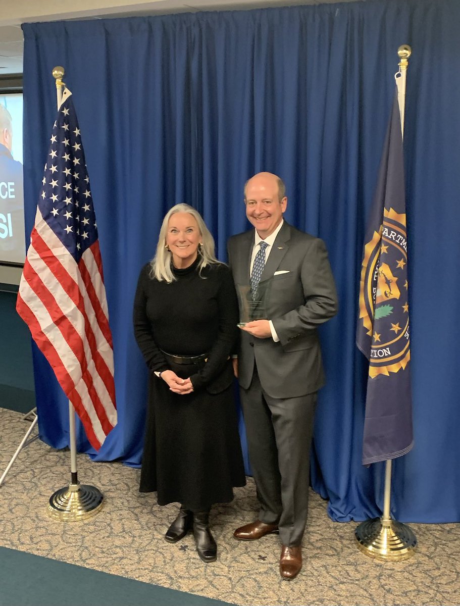 DrMDSaunders's tweet photo. Delighted to see Captain Kinsella receive the FBI Director’s Community Leadership Award. #uwfpres https://t.co/FB4XuRHf5j