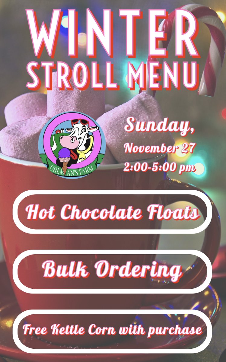 The town of Westborough will be hosting their annual Winter Stroll on Sunday, November 27th from 2-5pm 🎄☃️ We are thrilled to invite you back for delicious Hot Chocolate Floats and your favorite flavors in bulk ❄️