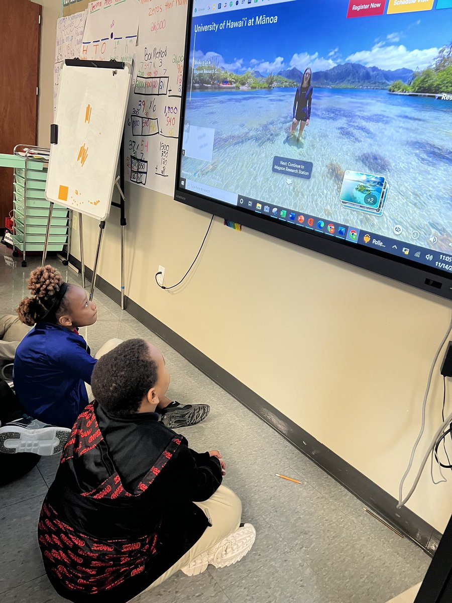 msbowman7's tweet photo. Today we took a virtual college tour, the students requested the University of Hawaii ! #collegeweek https://t.co/A6leJ5U10u