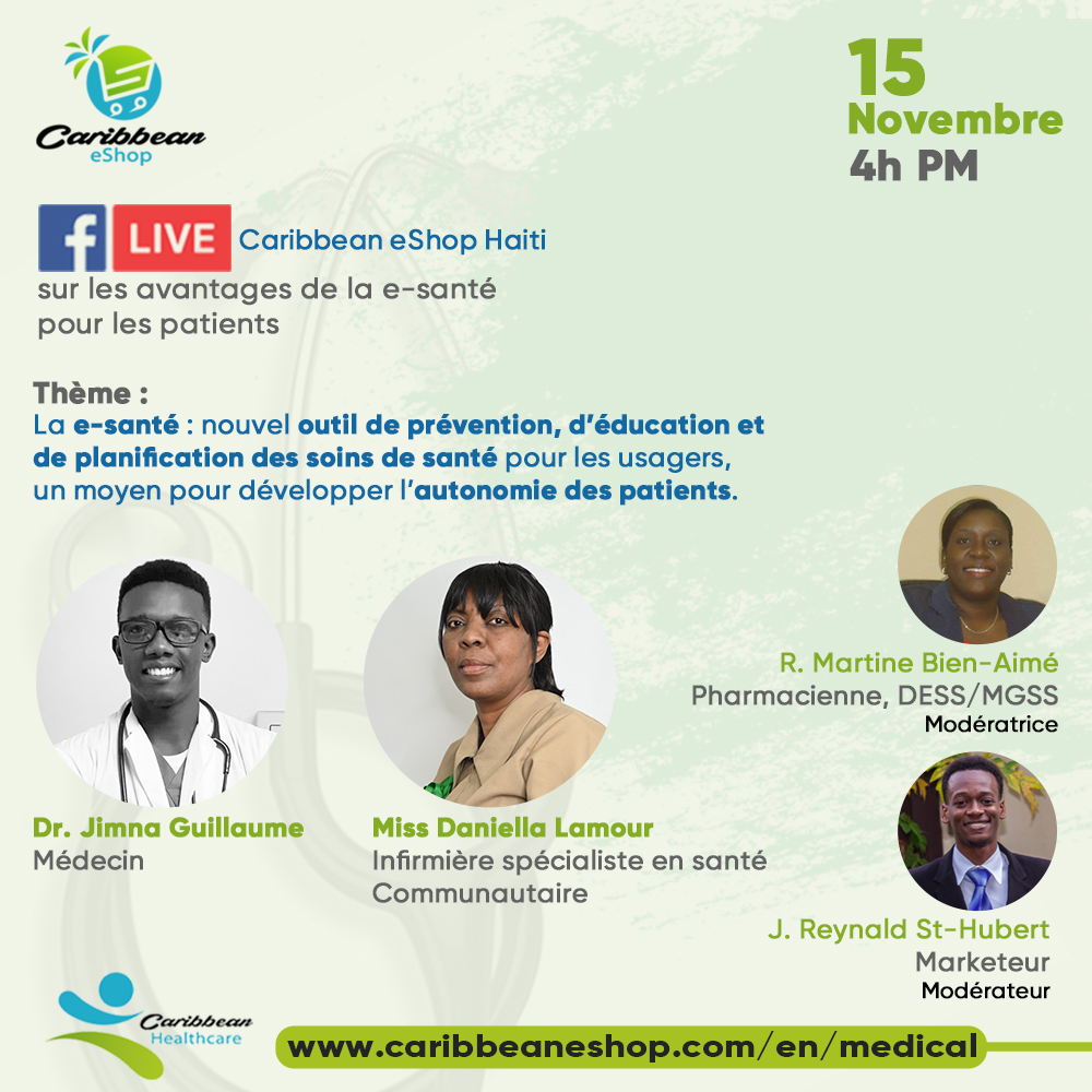 Caribbean_eShop's tweet photo. Ne ratez pas ce nouveau rendez-vous!!!
Vous vous rappelez du dernier wébinaire?Vous étiez nombreux à y prendre part.
Nous avons le plaisir de vous inviter à notre deuxième conférence en ligne, sur notre page Facebook, ce mardi 15 novembre 2022, à compter de 4h PM. https://t.co/mJ1DwwdID2