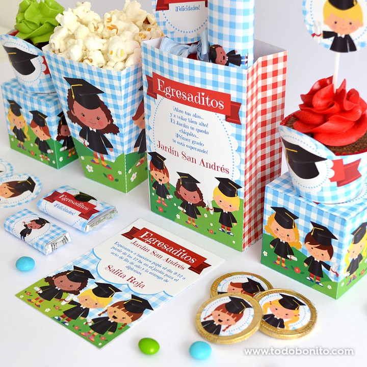todobonito's tweet photo. #KitsImprimibles de #egresaditos 🎓 para los más peques. 👧👦
Sirven para decorar una #mesadulce o para prepararles una linda #sorpresa. 😍 https://t.co/PjjA04i2CI