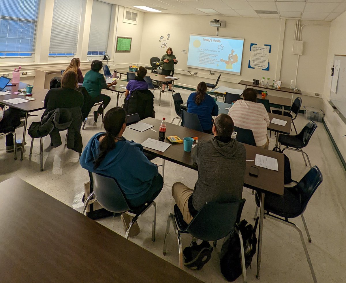 robbins_fcps's tweet photo. Spending the evening with a dedicated group of Pre-K and K educators learning about Collaborative Conversations and Supporting Students with Specialized Needs from Lauren Perry. #ecefcps @CLynnDonnelly https://t.co/kSXEtPIM1i