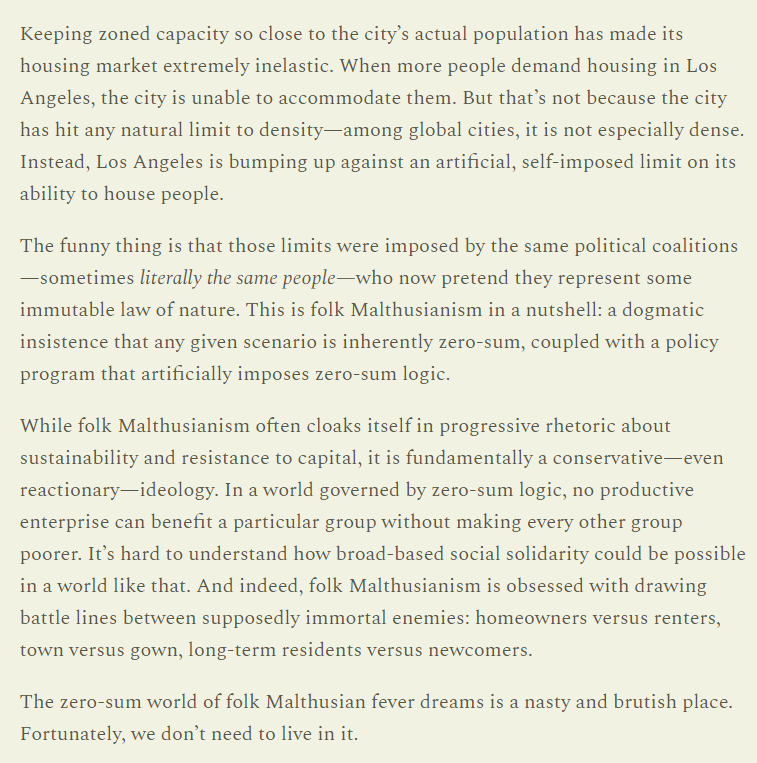 Incredible takedown of the self-enforced Malthusianism so many American cities have forced themselves into