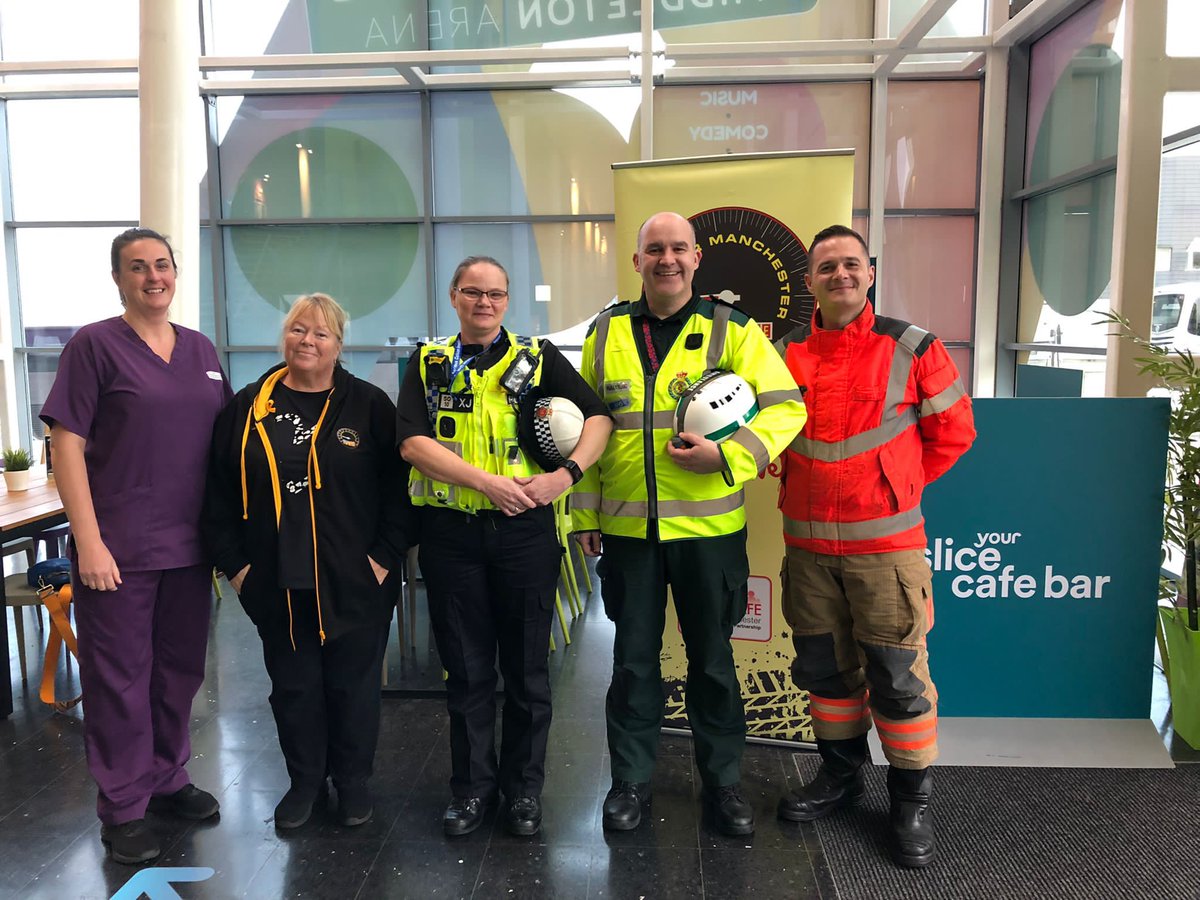 Howard Woolfenden (@woolfie30) on Twitter photo Absolute privilege to be on the stage with these guys today to spread the #safedrivestayalive message to our young people. Please stay safe on the roads guys.
<a href="/SafeDriveGM/">SDSA Gtr Manchester</a> <a href="/NWAmbulance/">North West Ambulance Service</a> <a href="/gmpolice/">Greater Manchester Police</a> <a href="/manchesterfire/">Greater Manchester Fire & Rescue Service</a>
#besafe #slowdown #wearaseatbelt #dontdrinkdrugdrive #nomobilephones Absolute privilege to be on the stage with these guys today to spread the #safedrivestayalive message to our young people. Please stay safe on the roads guys.
<a href="/SafeDriveGM/">SDSA Gtr Manchester</a> <a href="/NWAmbulance/">North West Ambulance Service</a> <a href="/gmpolice/">Greater Manchester Police</a> <a href="/manchesterfire/">Greater Manchester Fire & Rescue Service</a>
#besafe #slowdown #wearaseatbelt #dontdrinkdrugdrive #nomobilephones