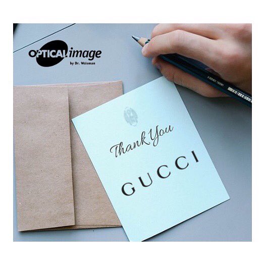 gucci thank you card
