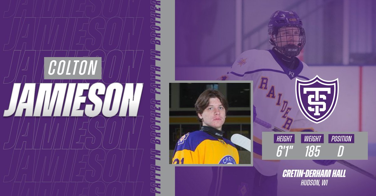 📝 SIGNED: Colton Jamieson (<a href="/colton_jamieson/">Colton Jamieson</a>)

The Hudson, Wis. native is a Cretin-Derham Hall product and currently plays with Team MAP South Hockey (<a href="/ELPuckOfficial/">Upper Midwest HS Elite League</a>)

Welcome home, Colton!

#NSD23 | #PennedInPurple ✍️ | #FidesInFratrem