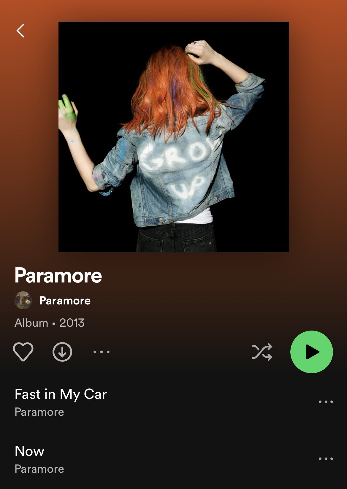 Paramore Brasil on X: A nova capa do álbum 'Paramore' no Spotify 😏🤐   / X