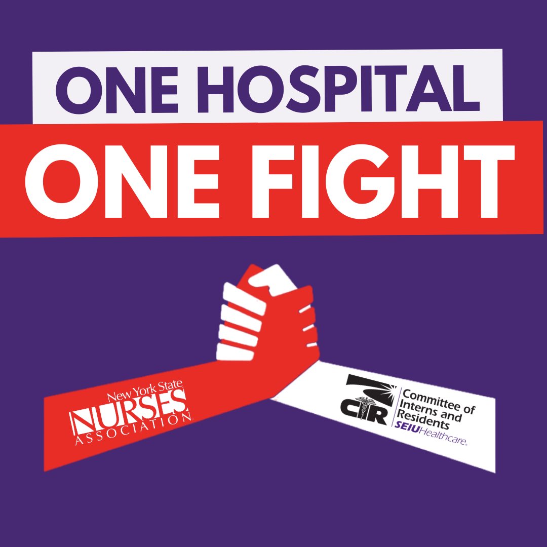 Supporting @MontefioreNYC healthcare workers = supporting patient care!

Nurses are in solidarity with the resident physicians and fellows at Montefiore joining @cirseiu and fighting for the working conditions they need to serve our community. #OneHospitalOneFight