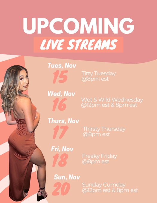 Live schedule this week!!😍🔗👇🏽 to join https://t.co/rFSTjGT8TV