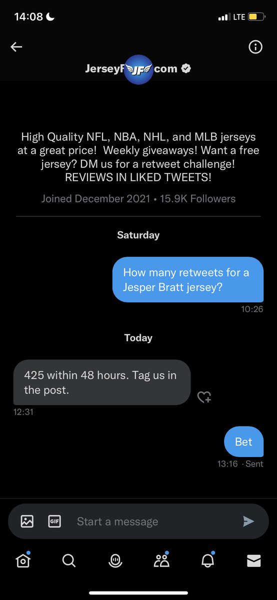 x - Goalvacevic (@goalvacevic) on Twitter photo #NJDevils Twitter I need your help. Please help get this tweet to 425 retweets so I can get a free Jesper Bratt jersey #JBITBPITNHL
<a href="/JerseyFlock/">ShopJerseyFlock.com</a> #NJDevils Twitter I need your help. Please help get this tweet to 425 retweets so I can get a free Jesper Bratt jersey #JBITBPITNHL
<a href="/JerseyFlock/">ShopJerseyFlock.com</a>