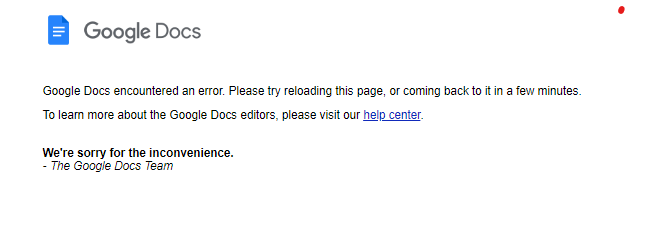 jolenefiar's tweet photo. Anyone ever have a Google Doc give the message like the wifi was down ("trying to reconnect") and then it just never opens again? This is a new one for me. Same error message for the past 20 minutes. All other docs working fine.
@googledocs #GoogleEd https://t.co/x9CtDWXUJe