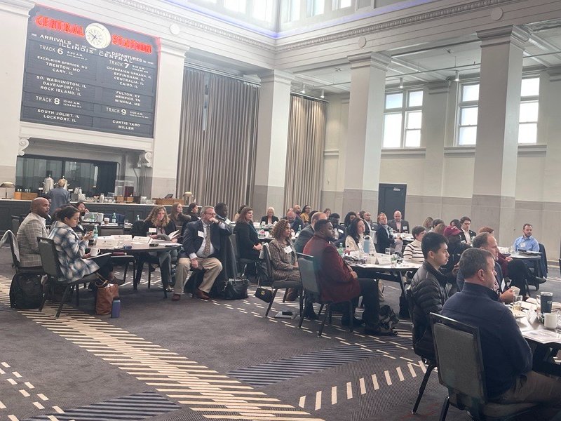 This year's joint #CTLI & #ElevateNC meeting has officially begun! To kick things off, our very own @MadelineJSmith gives welcoming remarks alongside @jamiaroyell of @SCORE4Schools and the Hyde Family Foundation's Holly Coleman. #HigherEd