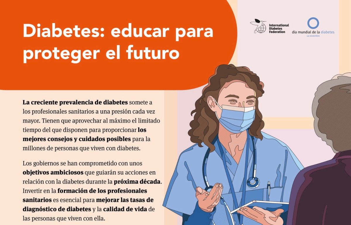 emirc76's tweet image. #EducarParaProtegerElFuturo 
En el día mundial de la diabetes resaltar la importancia de la educación terapéutica para mejorar la calidad de vida de las personas que conviven con esta enfermedad.