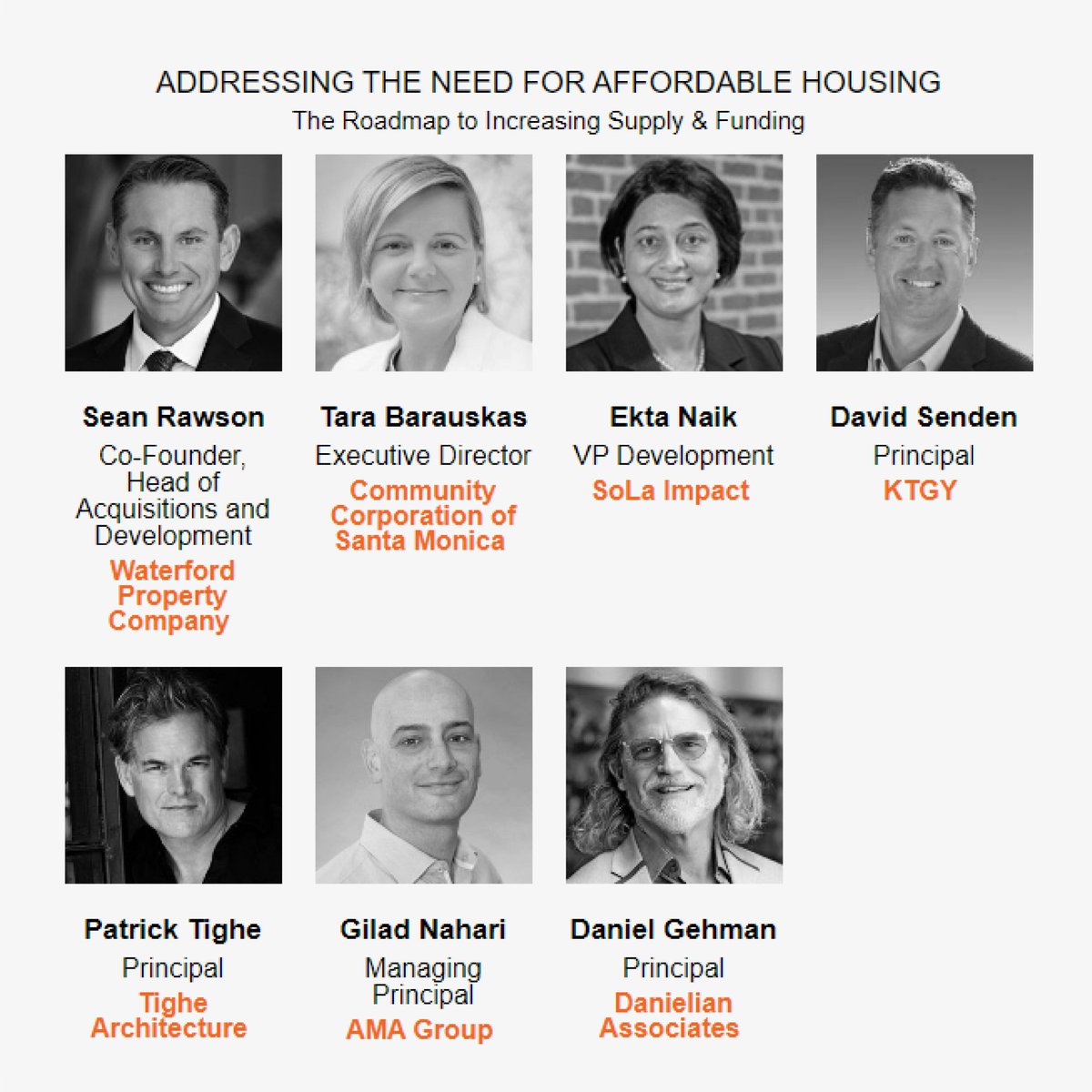 Patrick Tighe is thrilled to be presenting at the Annual Bisnow Multifamily Conference in Downtown LA.

Tighe will discuss Affordable Housing (along with market rate), the differences, design process, entitlements, new state laws and more.

#bisnow #affordablehousing #conference