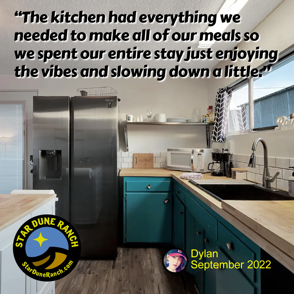 🎉"Star Dune Ranch is in a great location with beautiful views of the mountains right out front." - Dylan - September 2022. Experience Star Dune Ranch for yourself! ✨🤠🌵Click the link in our bio

#joshuatree #airbnb #travel #airbnbhost #vacation #booking #airbnbexperience #vrbo