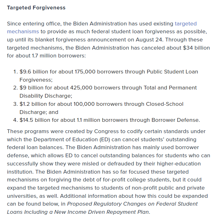 Gritty20202's tweet photo. The story so far...

student loan debt forgiveness: $34 Billion

PPP loan forgiveness: $394.6 Billion https://t.co/JiQFqbUVGY