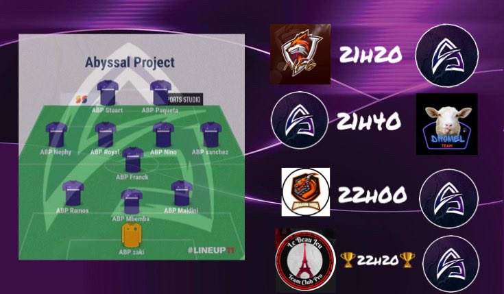 Abyssal Project Xbox (@abpxboxcp) on Twitter photo Au programme de ce soir : <a href="/DXTournament/">DXT le Retour</a> l’équipe aura à cœur de remonter au classement dès ce soir !!!!!
<a href="/AspNash/">NFG eSport</a>
<a href="/DROMELTEAM7/">Dromel Team</a>
<a href="/DragonHigh_DGH/">Origin Dragon</a>
@leBeauJeu.
<a href="/ABPXBOXCP/">Abyssal Project Xbox</a> Au programme de ce soir : <a href="/DXTournament/">DXT le Retour</a> l’équipe aura à cœur de remonter au classement dès ce soir !!!!!
<a href="/AspNash/">NFG eSport</a>
<a href="/DROMELTEAM7/">Dromel Team</a>
<a href="/DragonHigh_DGH/">Origin Dragon</a>
@leBeauJeu.
<a href="/ABPXBOXCP/">Abyssal Project Xbox</a>