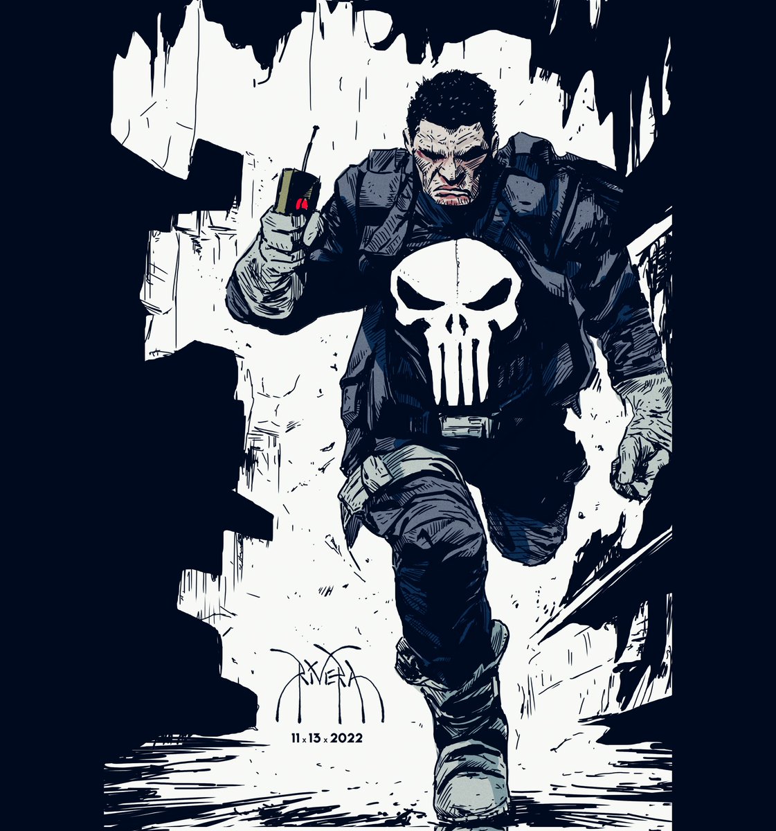 riveramedia's tweet photo. Here's a drawing of @marvel 's The Punisher I worked on for practice last night...
#thepunisher #punisher #fun #power #marvel #marvelcomics #hero #mcu #comicbooks #comicart #comicbookartist #superhero #drawing #pencils #inks #illustration #artoftheday #illustrator #riveramedia https://t.co/rc0GJqpFVt
