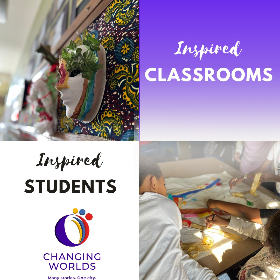 "The [Changing Worlds] Program allowed my students to stretch their wings.” - 6th Grade Teacher
 We appreciate all the classroom teachers who put in the time and effort to create these inspired classrooms for students to thrive in. 
#inspiration #classroomteacher