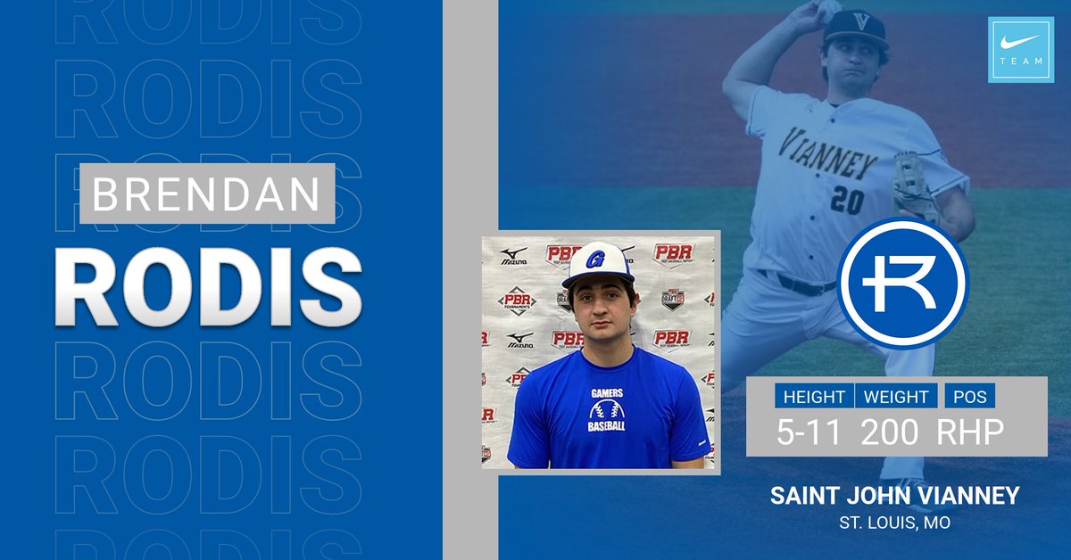 Rockhurst Baseball welcomes <a href="/rodisbrendan/">Brendan Rodis</a> 
RHP
Saint John Vianney
#GoHawks