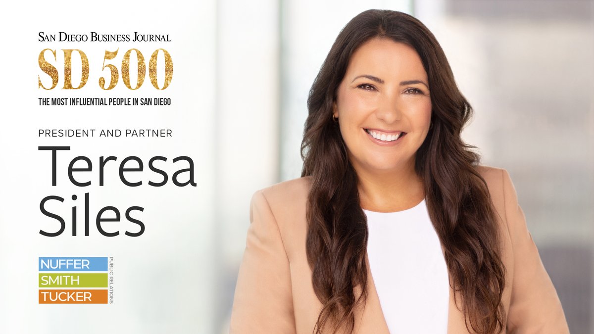 nstpr's tweet image. The measure of a good leader is not the authority they assert over others, but the influence and inspiration they ignite in their team. 

Congrats to our own Teresa Siles for being named to @SDbusiness Most Influential People! 🎉 

Full list: bit.ly/3tuRa1C

#SD500