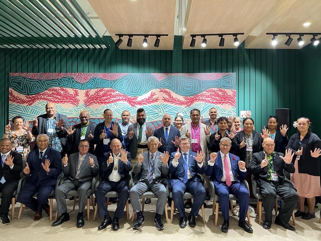 At COP27, Australia’s Minister for International Development and the Pacific Pat Conroy was joined by Pacific Leaders, including Prime Minister of Cook Islands Mark Brown, in calling for action to reach the Paris Agreement commitment of limiting global warming to 1.5 degrees C.