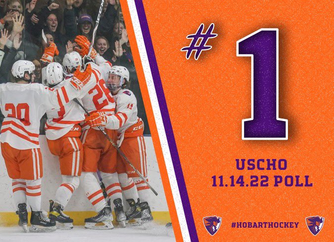 After a 6-0-0 start and for the first time in program history the Hobart Statesmen are ranked #1 in the country! Lots of work left to be done to achieve our ultimate goal. #TheCooler #HobartStatesmen