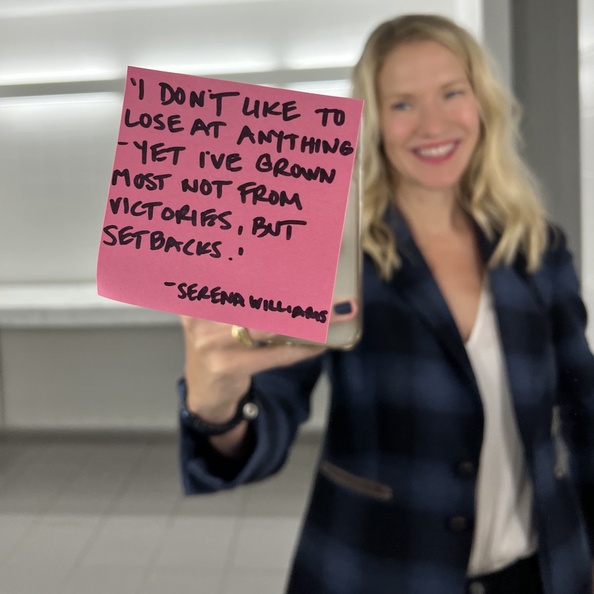 If it challenges you, it changes you — and change is good. When facing a setback, find the lessons to be learned, apply them and be tenacious in your path forward. Trust me, it will make the victory so much sweeter. #PostItForPositivity #ForwardTogether