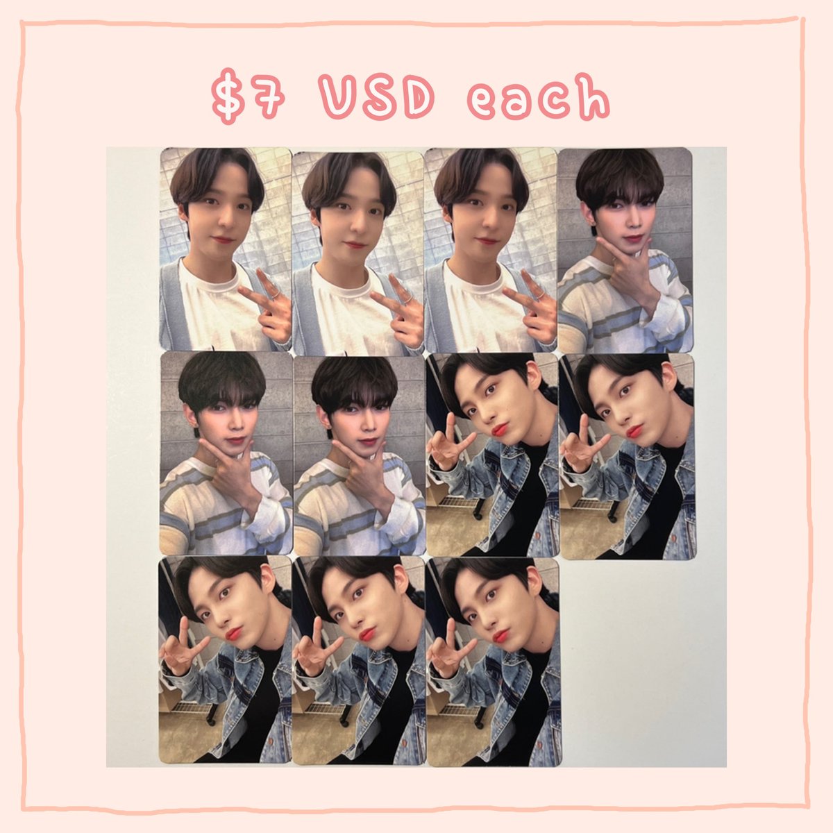 fromyunjjongss's tweet photo. ateez wtt wts yunho yeosang jongho (fever pt.2 apple music pob + mmt 4.0 + makestar 2.0 pcs)

— US based
— WW friendly 🌎
— dm if interested! https://t.co/oZ5WjMoB9t