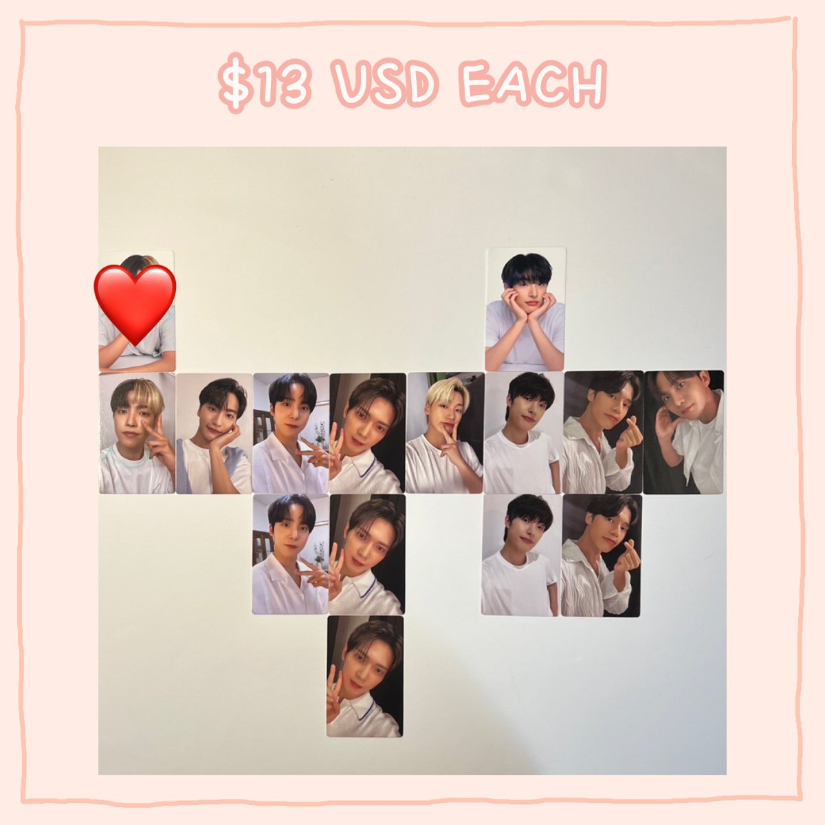 fromyunjjongss's tweet photo. ateez atz wtt wts hongjoong seonghwa yunho yeosang san mingi wooyoung jongho ( ATEEZ x Mernel 2.0 peach no sebum pcs )

— US 🇺🇸 based
— US preferred 
— WW🌎 friendly
— dm if interested or have any questions ♡

1st row: A TYPE
2nd-4th row: B TYPE https://t.co/I6XypieHdB