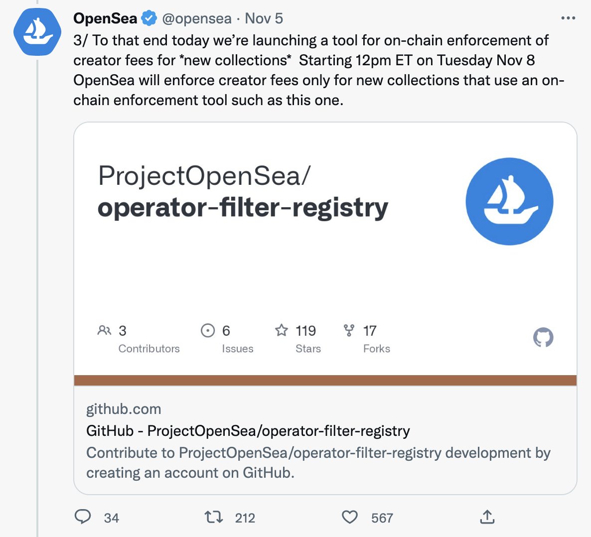 SarboniStudio's tweet photo. @opensea changing the creator fee policy in few days after the announcement and not giving enough time to market to digest the news before the change was very unprofessional. Some creators got stuck just because of this. #NFTCommunity #Bitcoin https://t.co/xjs6IzsySs
