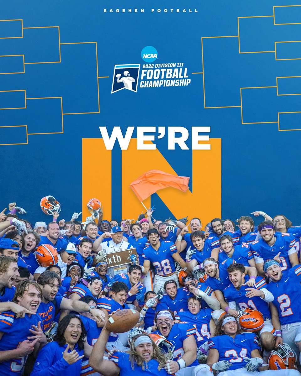 For the first time in program history, #SagehensFB is going to the NCAA Tournament and will face the Linfield Wildcats on Saturday!! #GoSagehens