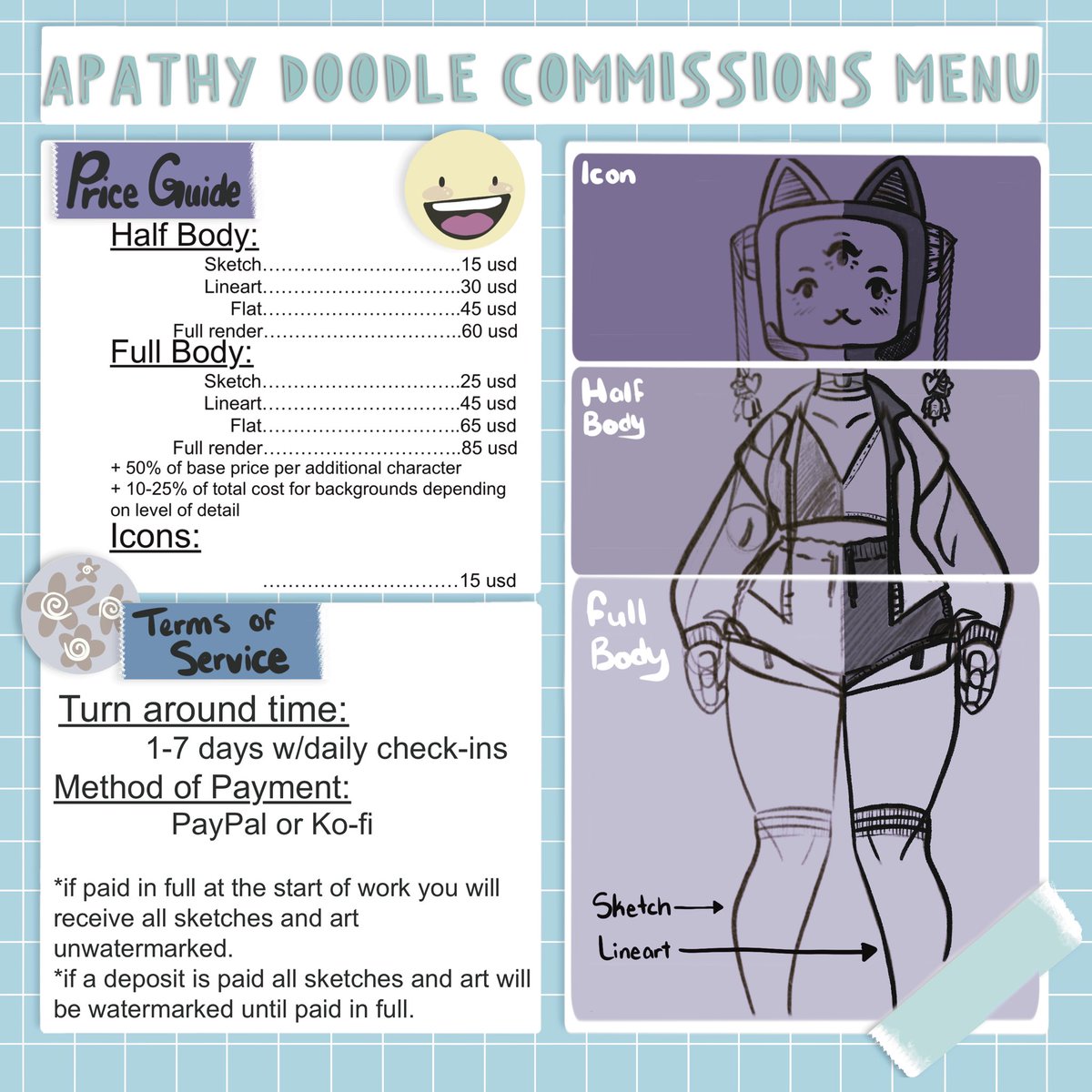 apathydoodle's tweet photo. I’ve got commissions open!

#commissionsopen #Commission #commissionart #artist #digitalcommissionart https://t.co/Lq85IHumuy
